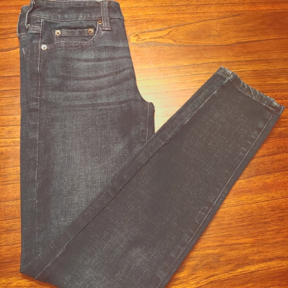 Aero Low Rise Dark Denim Skinny Jeans